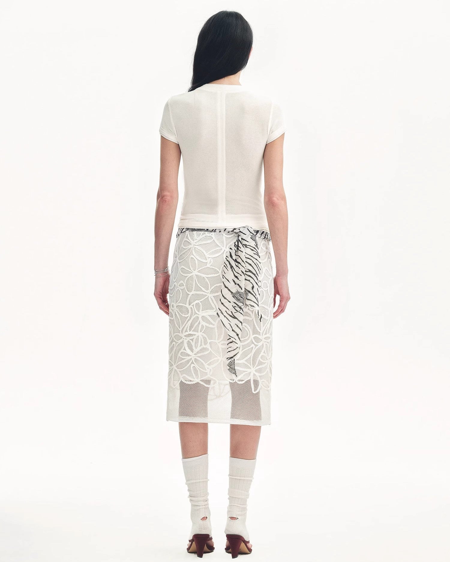 Tencel Acetate Slim Fit T-Shirt "Memory Navigation"