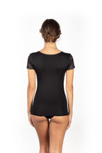 MaRe Luxury Merino Wool Blend Women's Top with Lace
