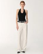 Skin-Friendly Washed Drape Versatile Wide-Leg Jeans
