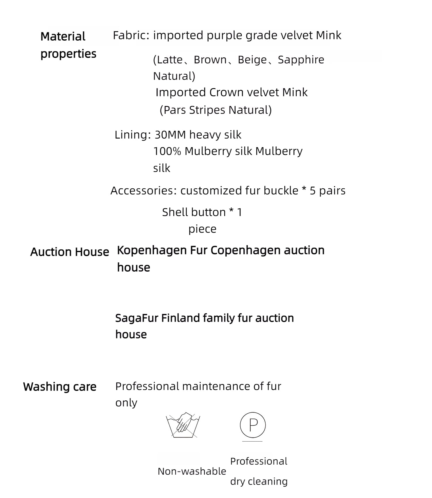 Vintage Clock Velvet Mink Fur Coat