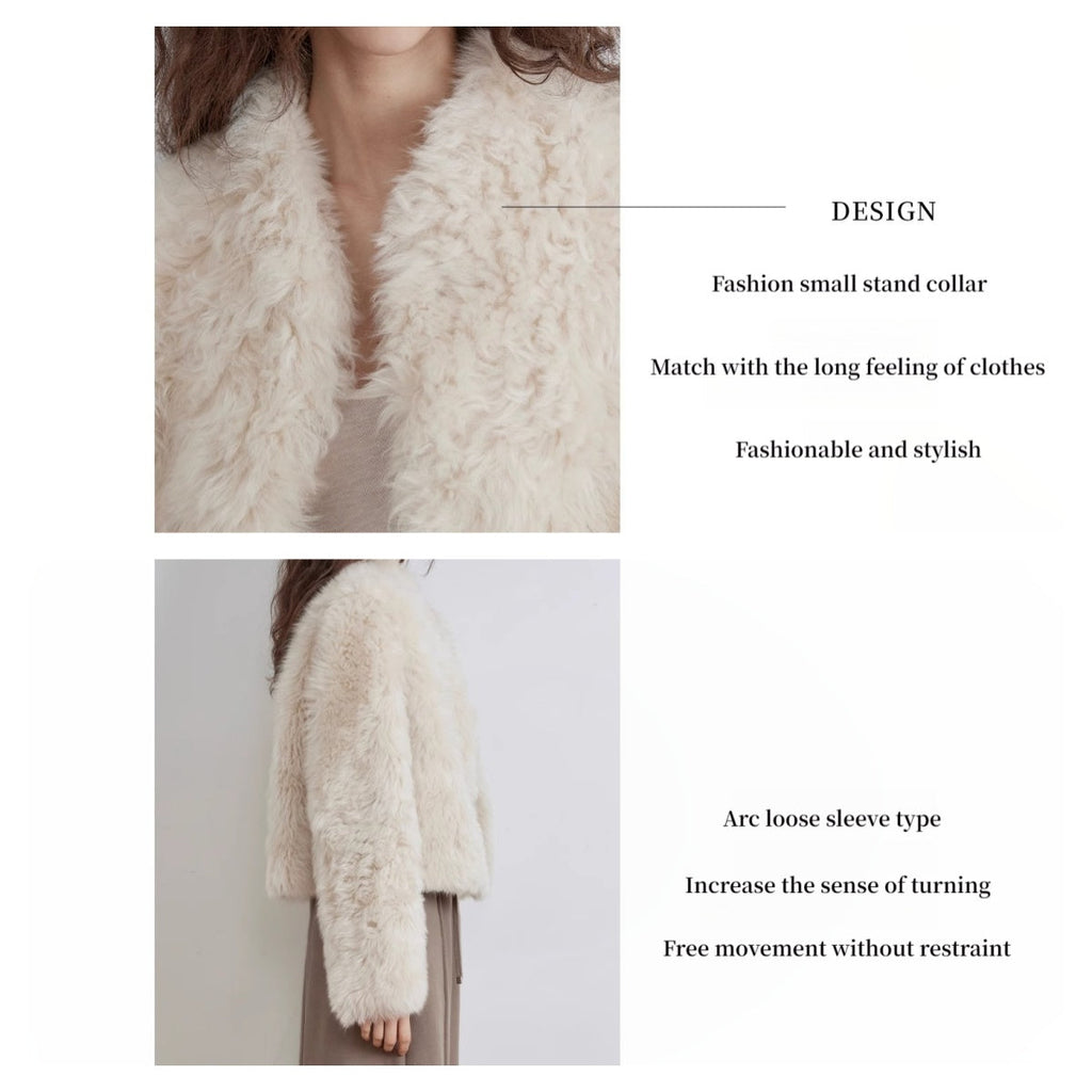 Fireladyfur Tuscan Sheepskin Coat ‘Morning Mist Fairy’