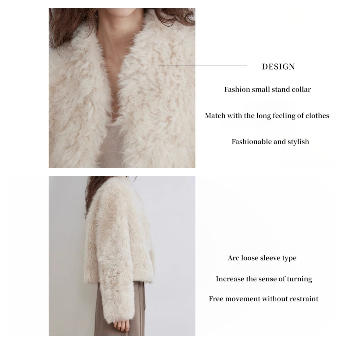 Fireladyfur Tuscan Sheepskin Coat ‘Morning Mist Fairy’