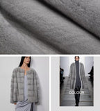 Vintage Clock Velvet Mink Fur Coat