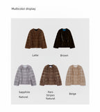 Vintage Clock Velvet Mink Fur Coat