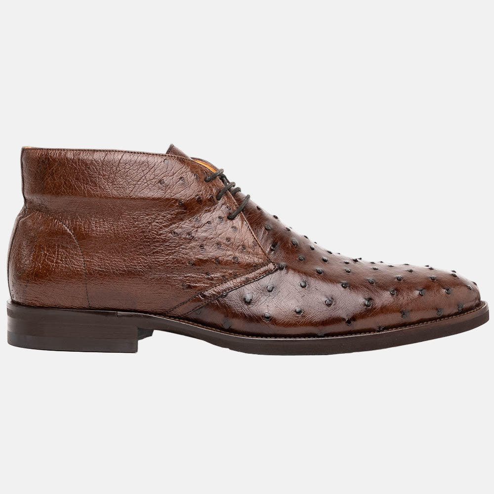Marco Ostrich Quill Chukka Boot | Brown