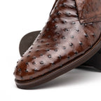 Marco Ostrich Quill Chukka Boot | Brown