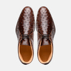 Marco Ostrich Quill Chukka Boot | Brown