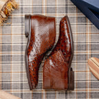 Marco Ostrich Quill Chukka Boot | Brown