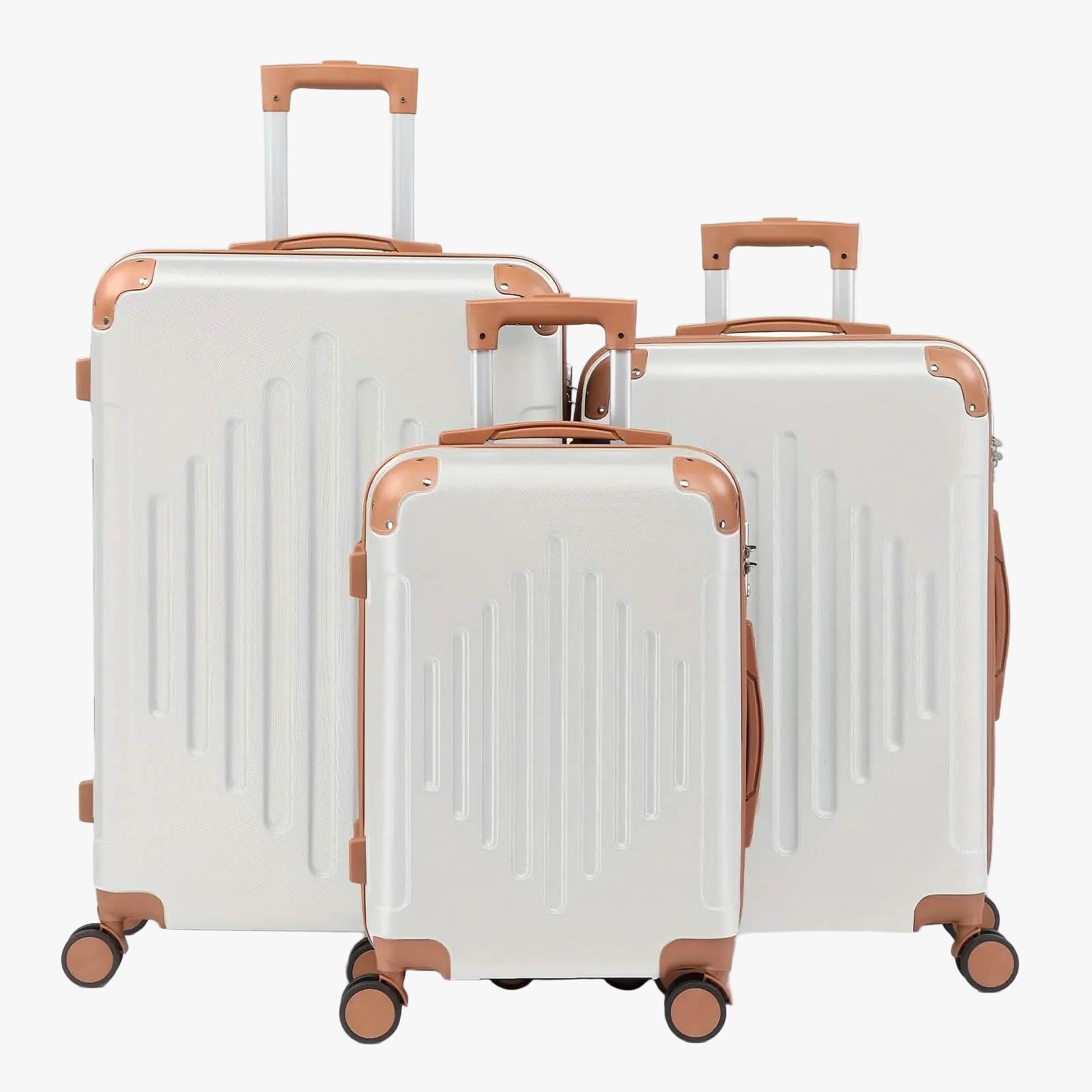 3-Piece Hard Shell Luggage Set with TSA Lock