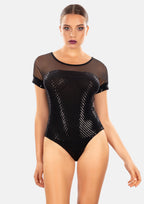 EGI Exclusive Collections Black Lurex Bodysuit