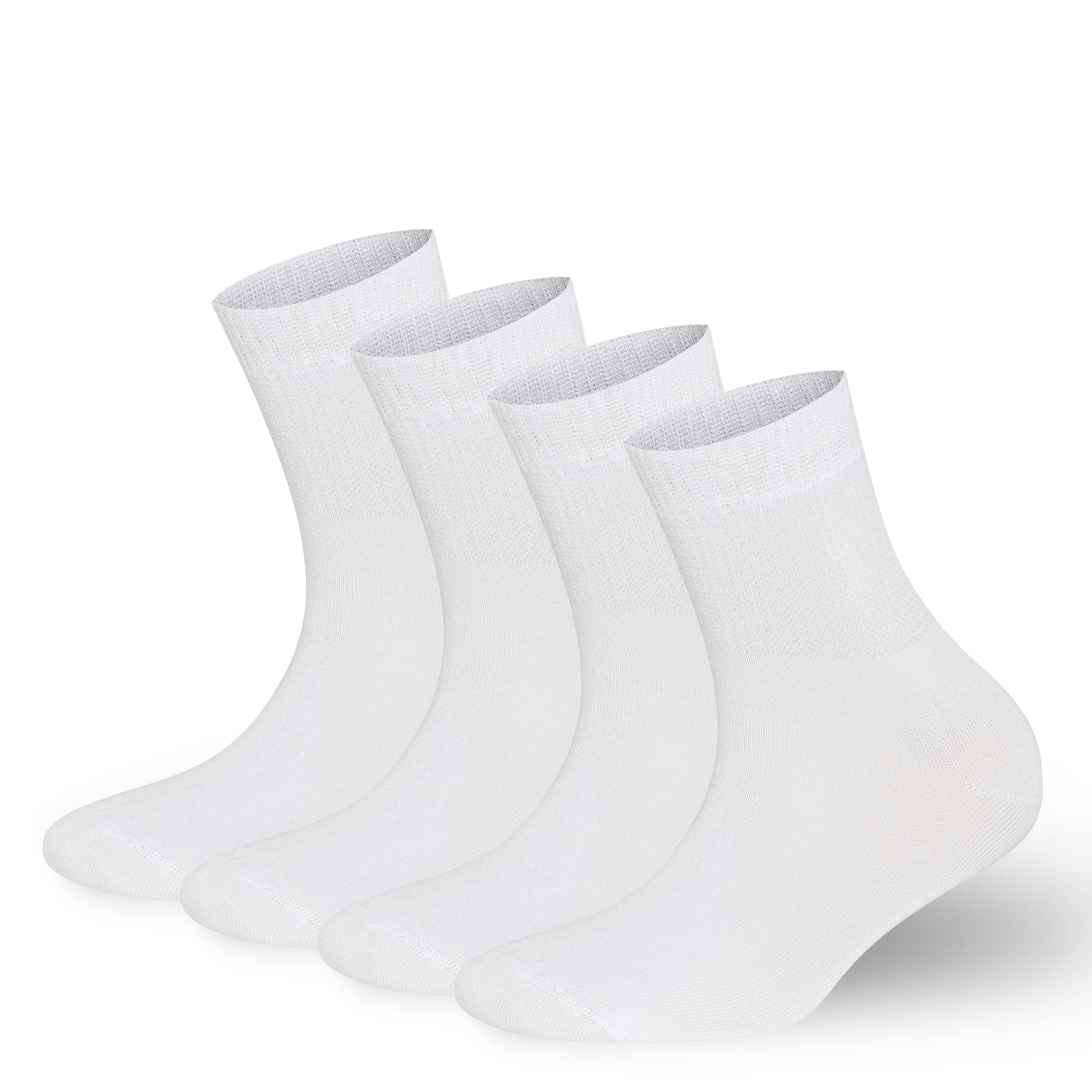 Bamboo Diabetic Ankle Socks 4-Pack