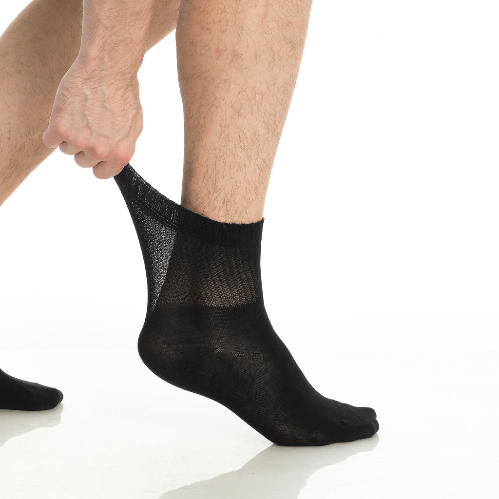 Bamboo Diabetic Ankle Socks 4-Pack