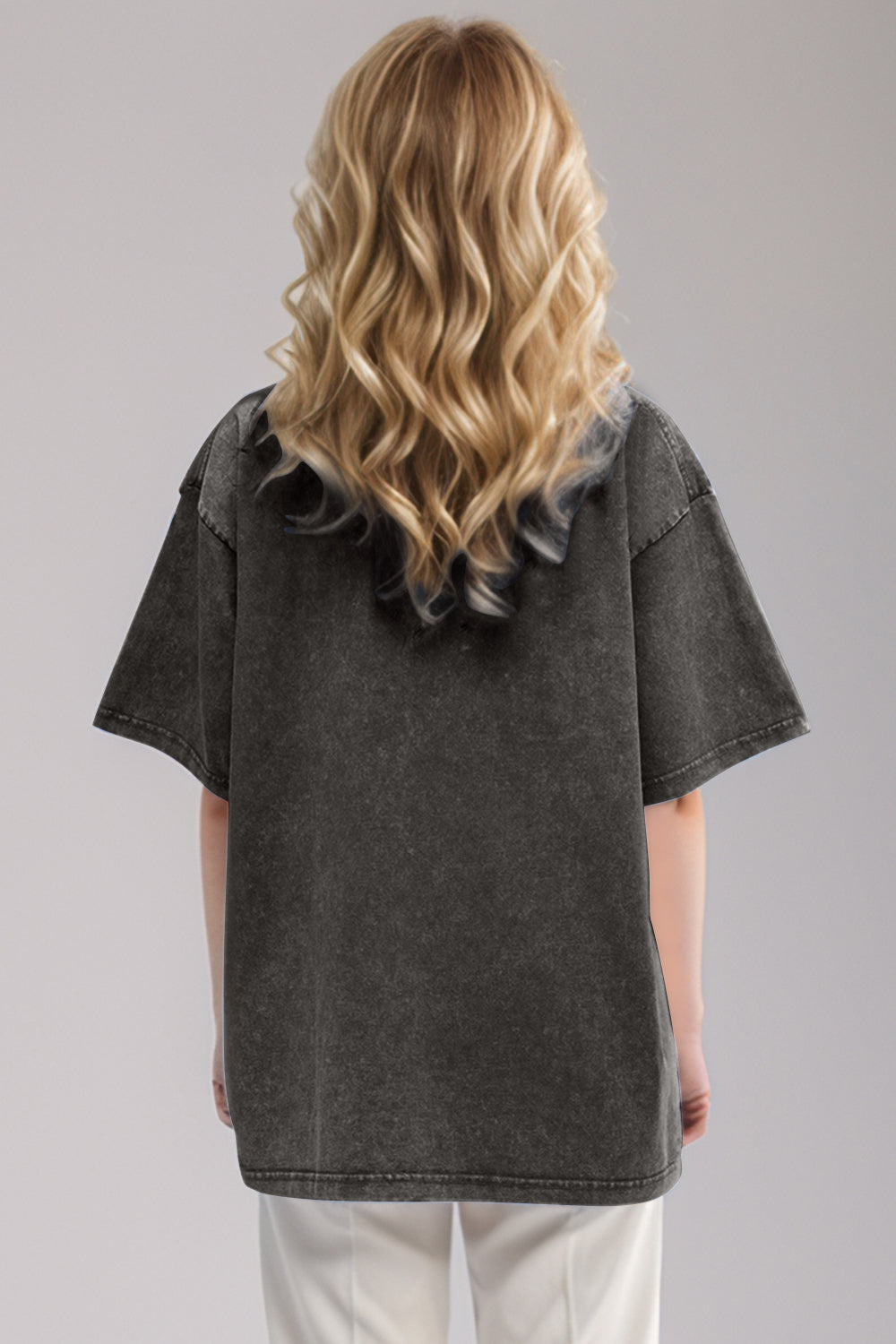Washed 1/2 Sleeve T-Shirt