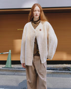 'Urban Home' Merino Wool Sheepskin Fur Women's Jacket