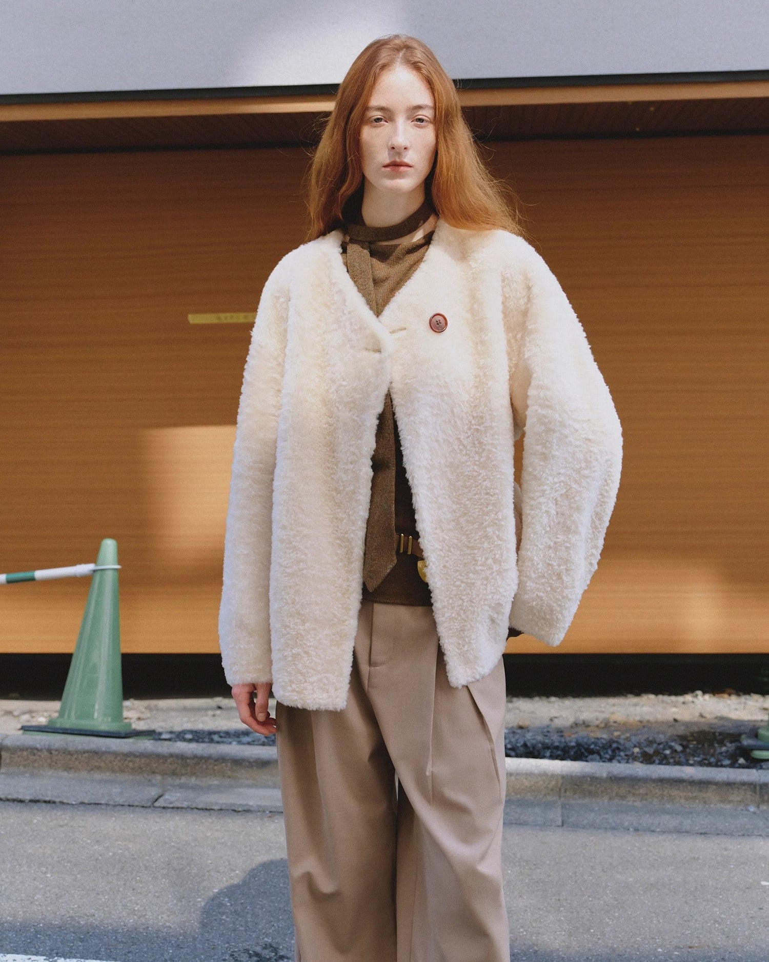 'Urban Home' Merino Wool Sheepskin Fur Women's Jacket