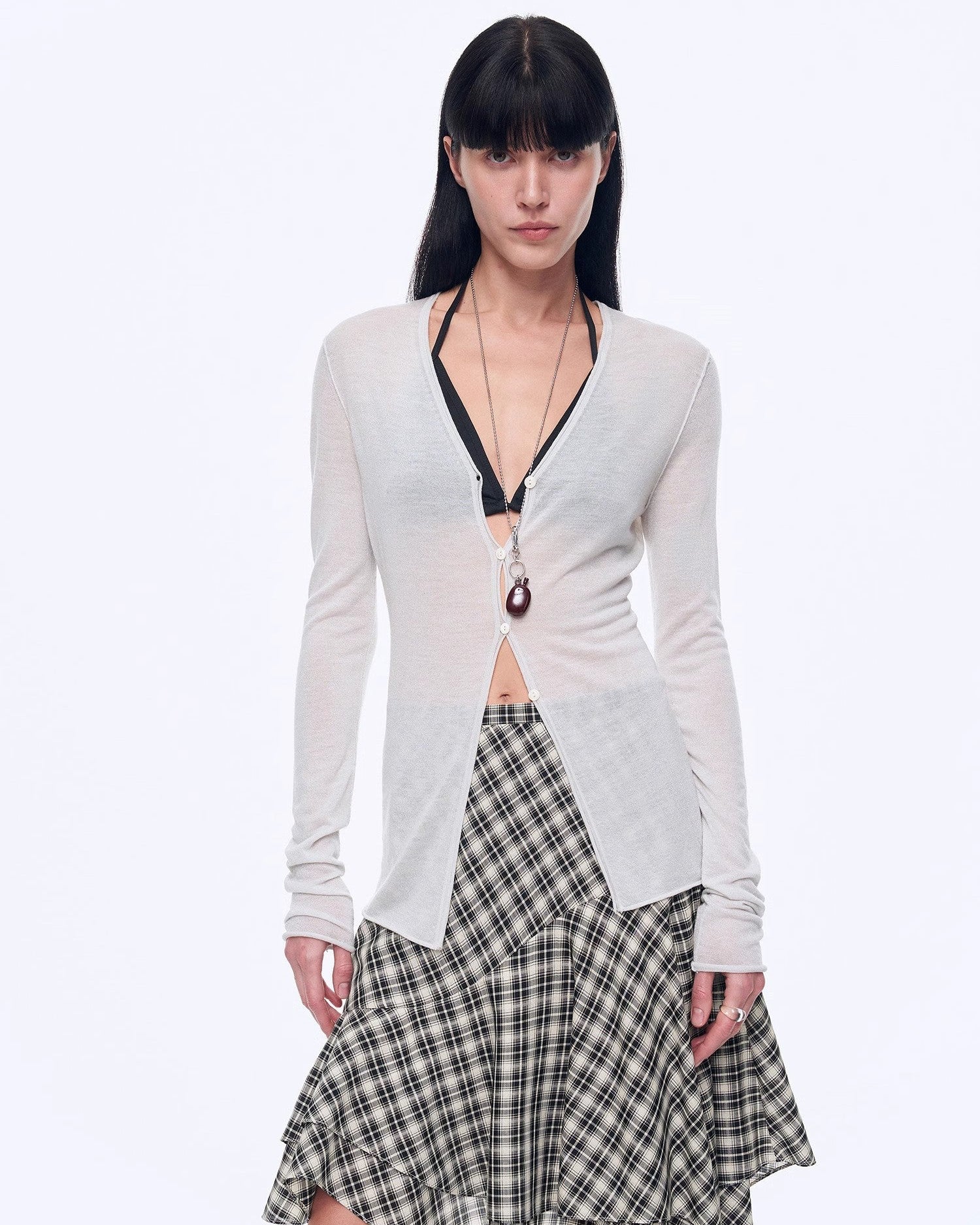 ‘Long Island Vacation’ Wool Blend Knitted Cardigan
