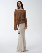 Mohair Sequin Knit Blend Hollow Oversized Sweater | Sparkling Spring