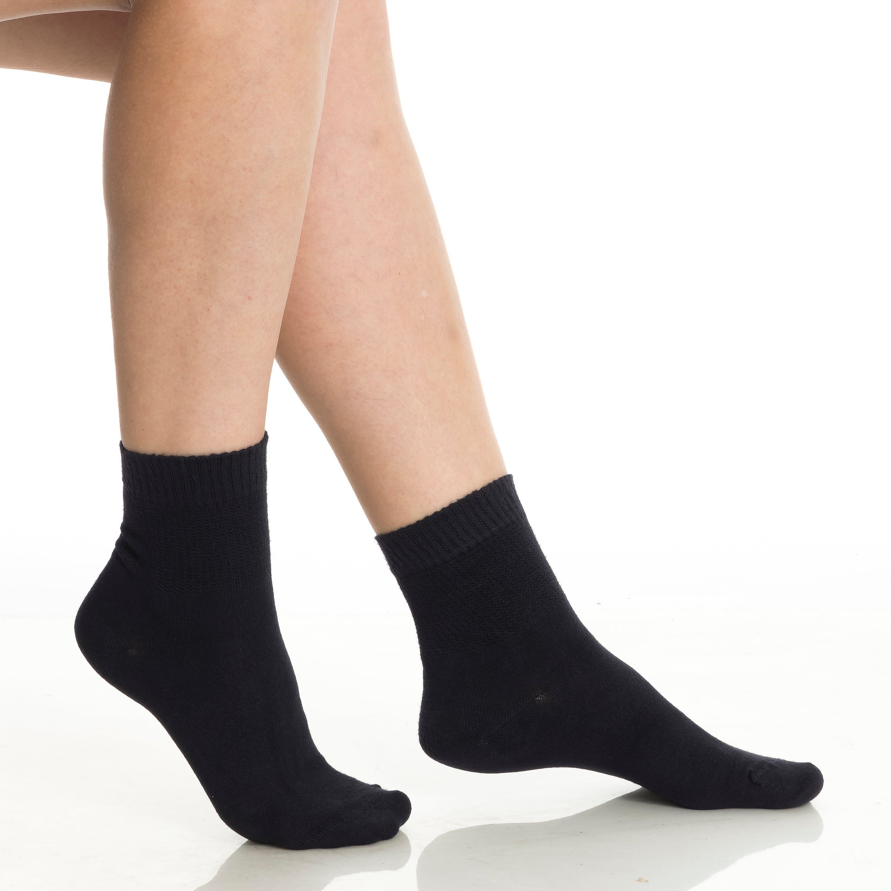 Bamboo Diabetic Ankle Socks 4-Pack