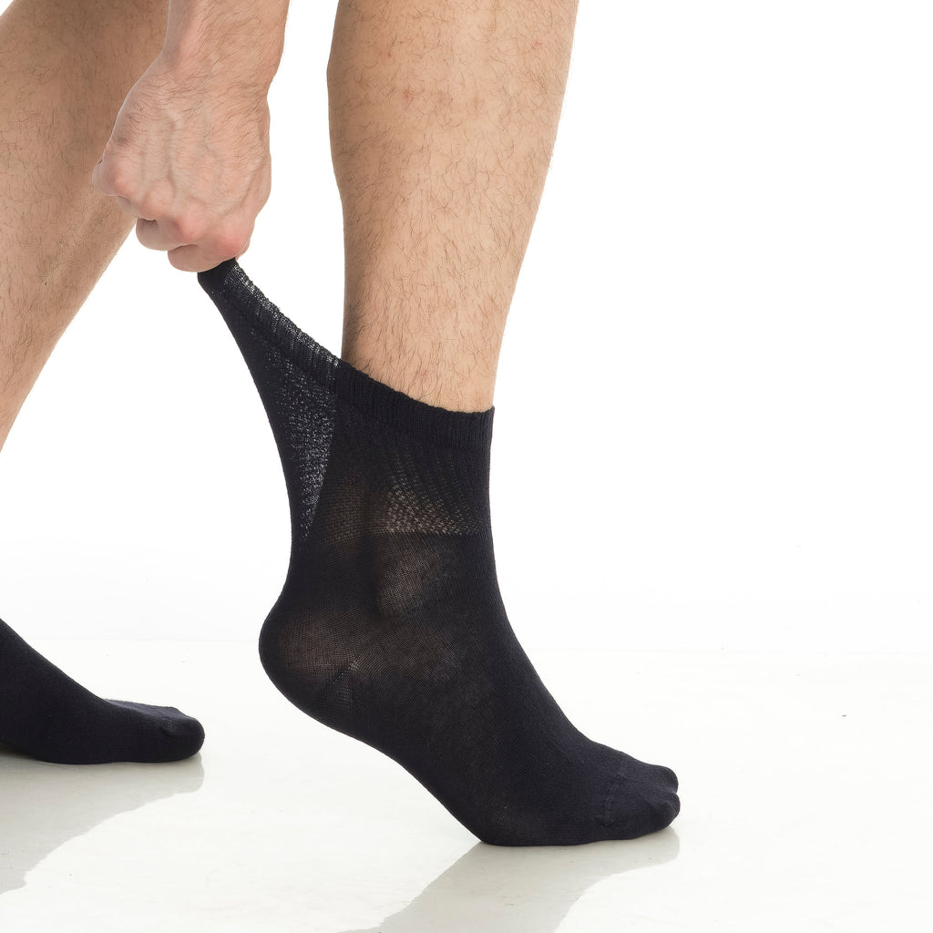 Bamboo Diabetic Ankle Socks 4-Pack