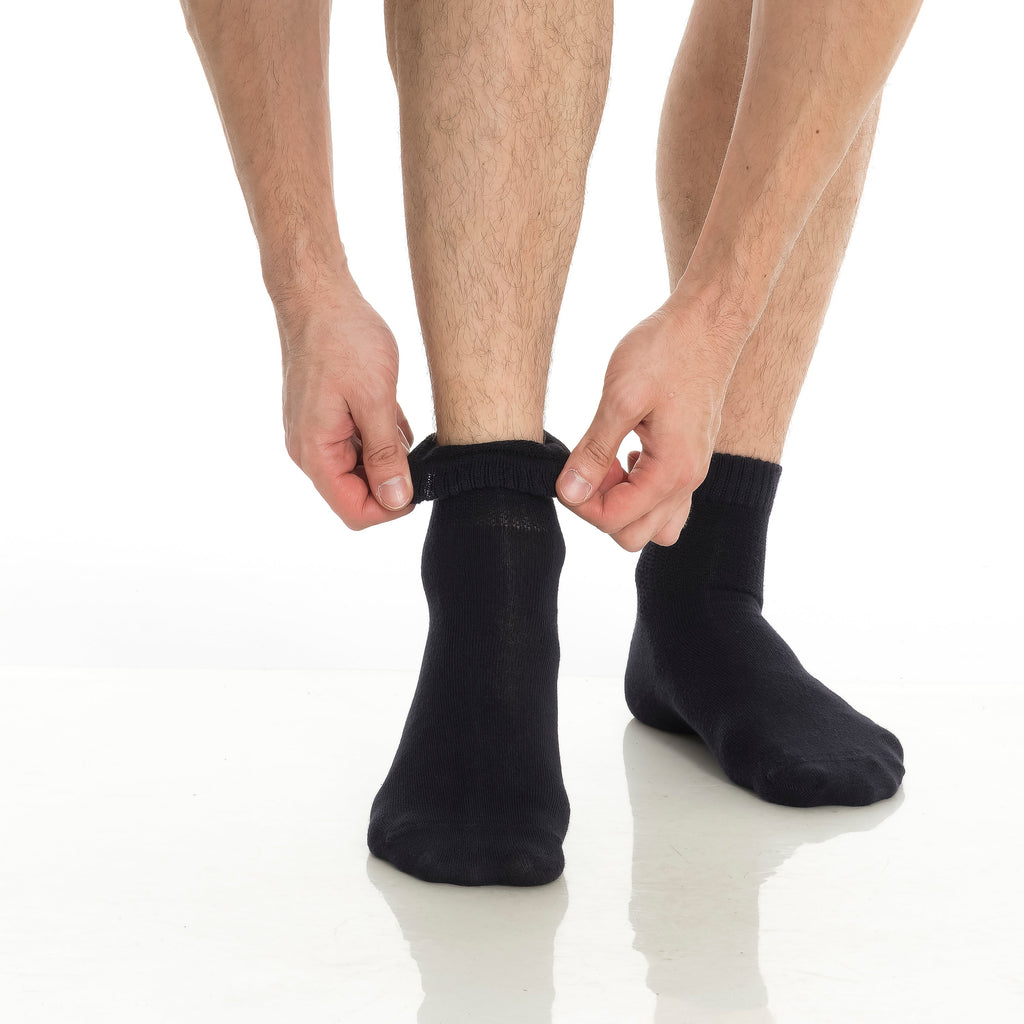 Bamboo Diabetic Ankle Socks 4-Pack