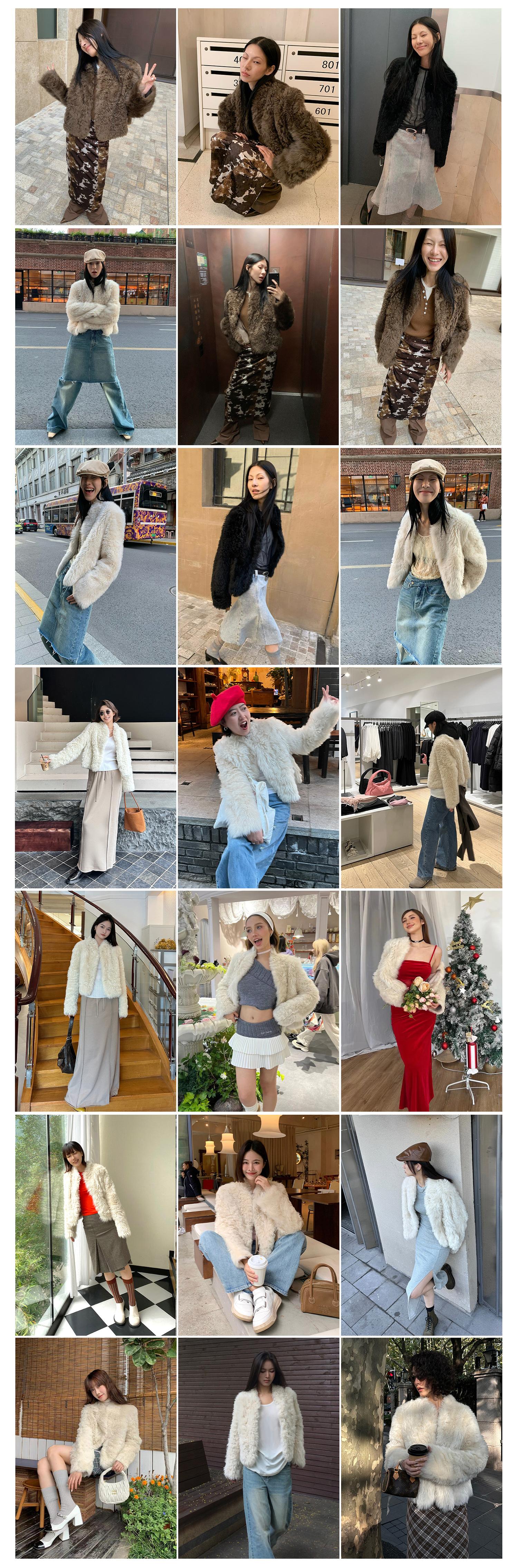 Fireladyfur Tuscan Sheepskin Coat ‘Morning Mist Fairy’