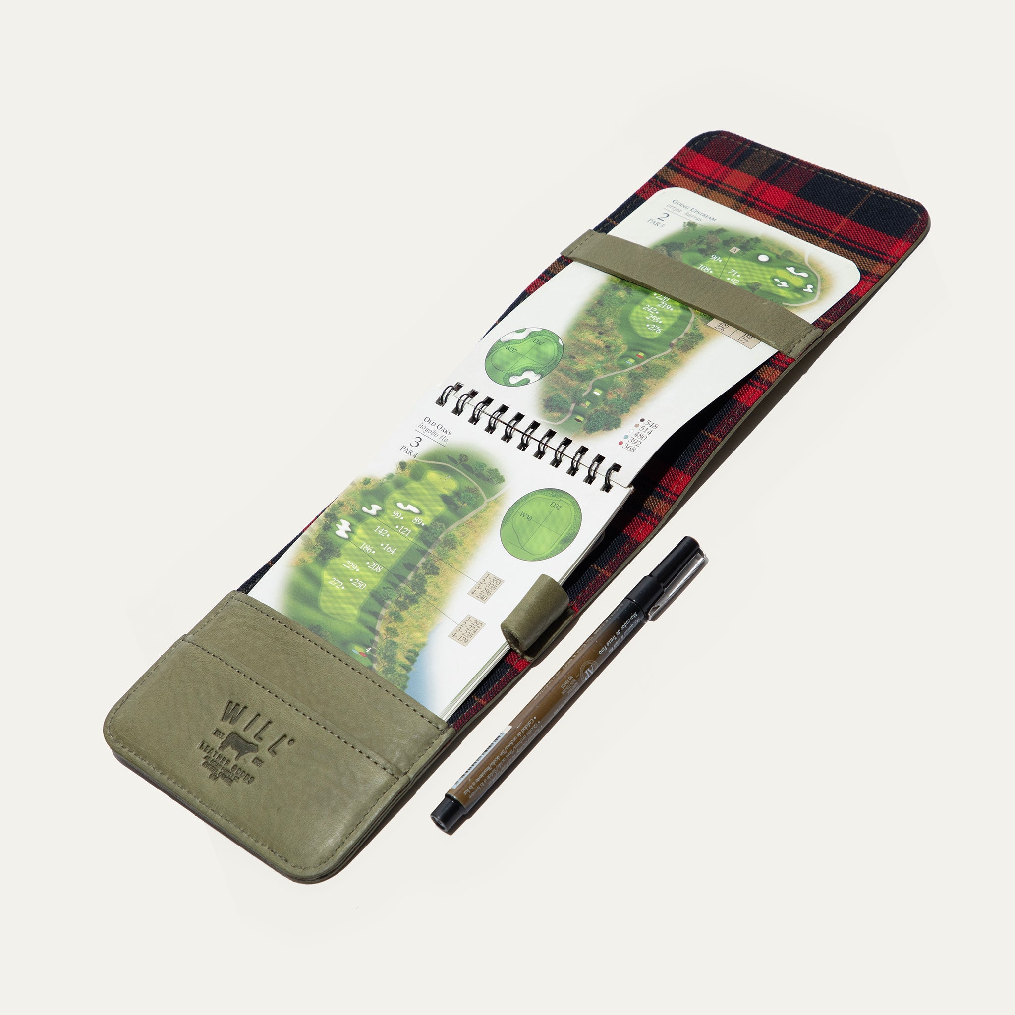 Leather Golf Yardage Book