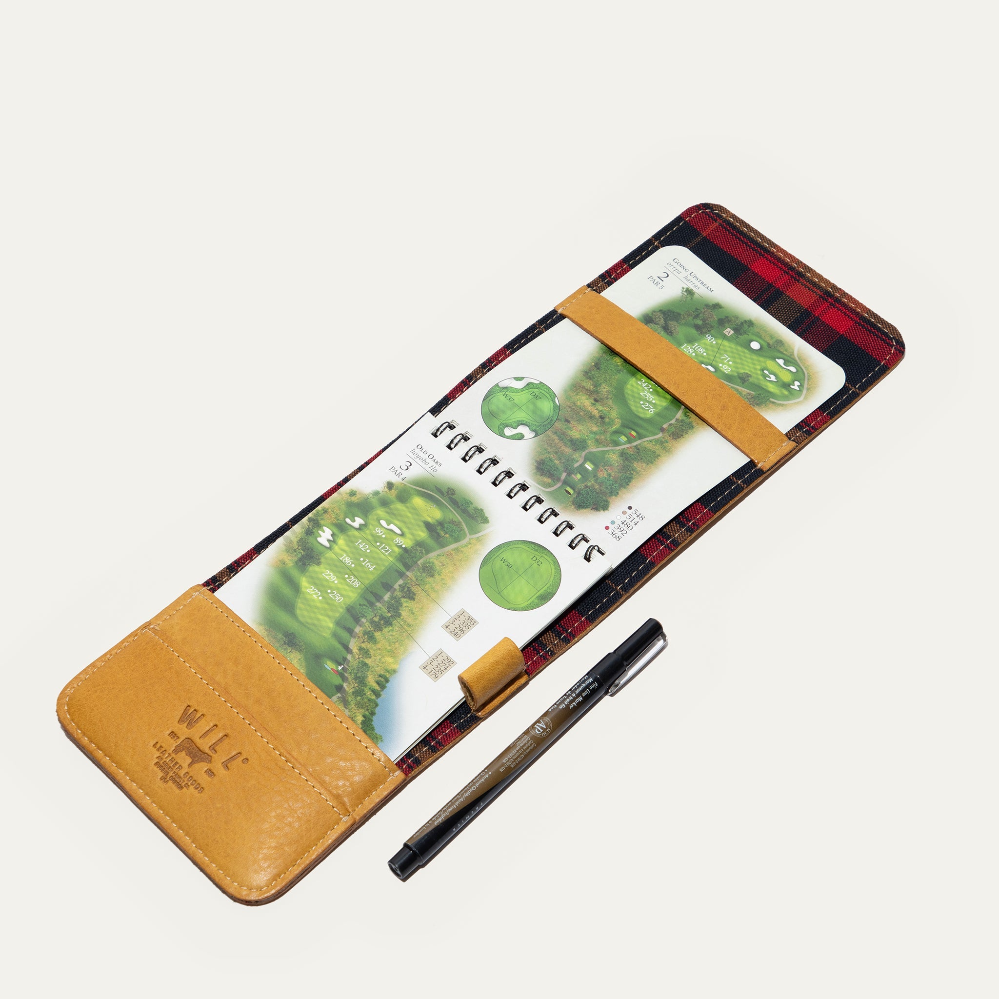 Leather Golf Yardage Book