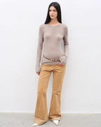 'Road to Extraordinary' Versatile Slim Corduroy Flared Trousers