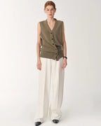 Skin-Friendly Washed Drape Versatile Wide-Leg Jeans