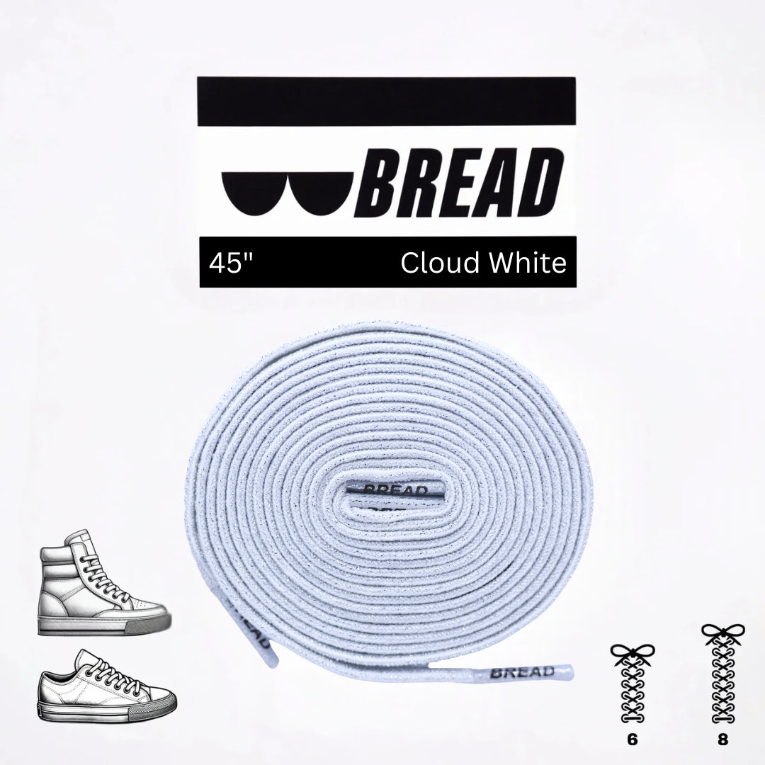 Cloud White Shoelaces