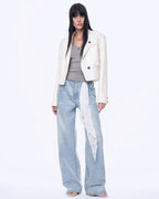 Distressed Dirty Dyed Tencel Cotton Jeans ‘Art Journey’