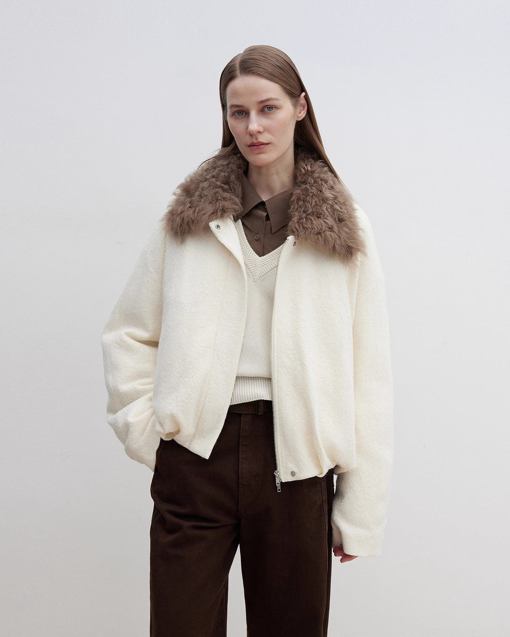 Fireladyfur Women's Parka with Tuscan Fur Collar & Removable Lining ‘Johnny’