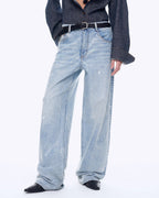 Distressed Dirty Dyed Tencel Cotton Jeans ‘Art Journey’