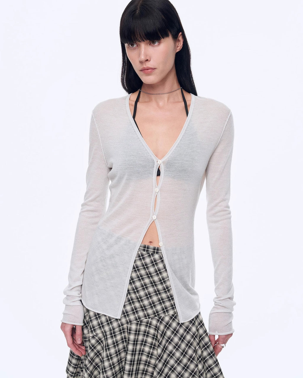 ‘Long Island Vacation’ Wool Blend Knitted Cardigan