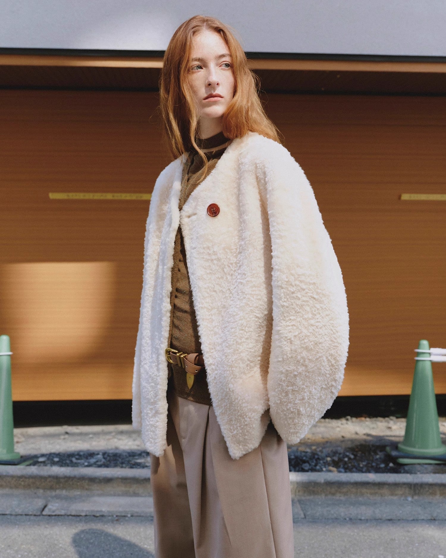 'Urban Home' Merino Wool Sheepskin Fur Women's Jacket