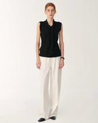 Skin-Friendly Washed Drape Versatile Wide-Leg Jeans