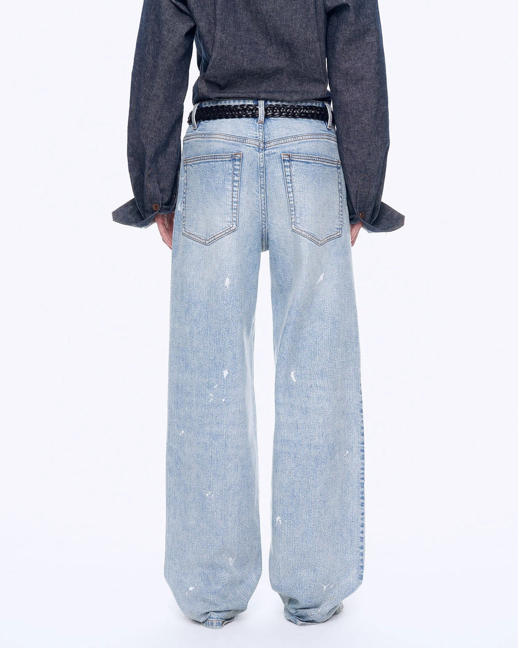 Distressed Dirty Dyed Tencel Cotton Jeans ‘Art Journey’