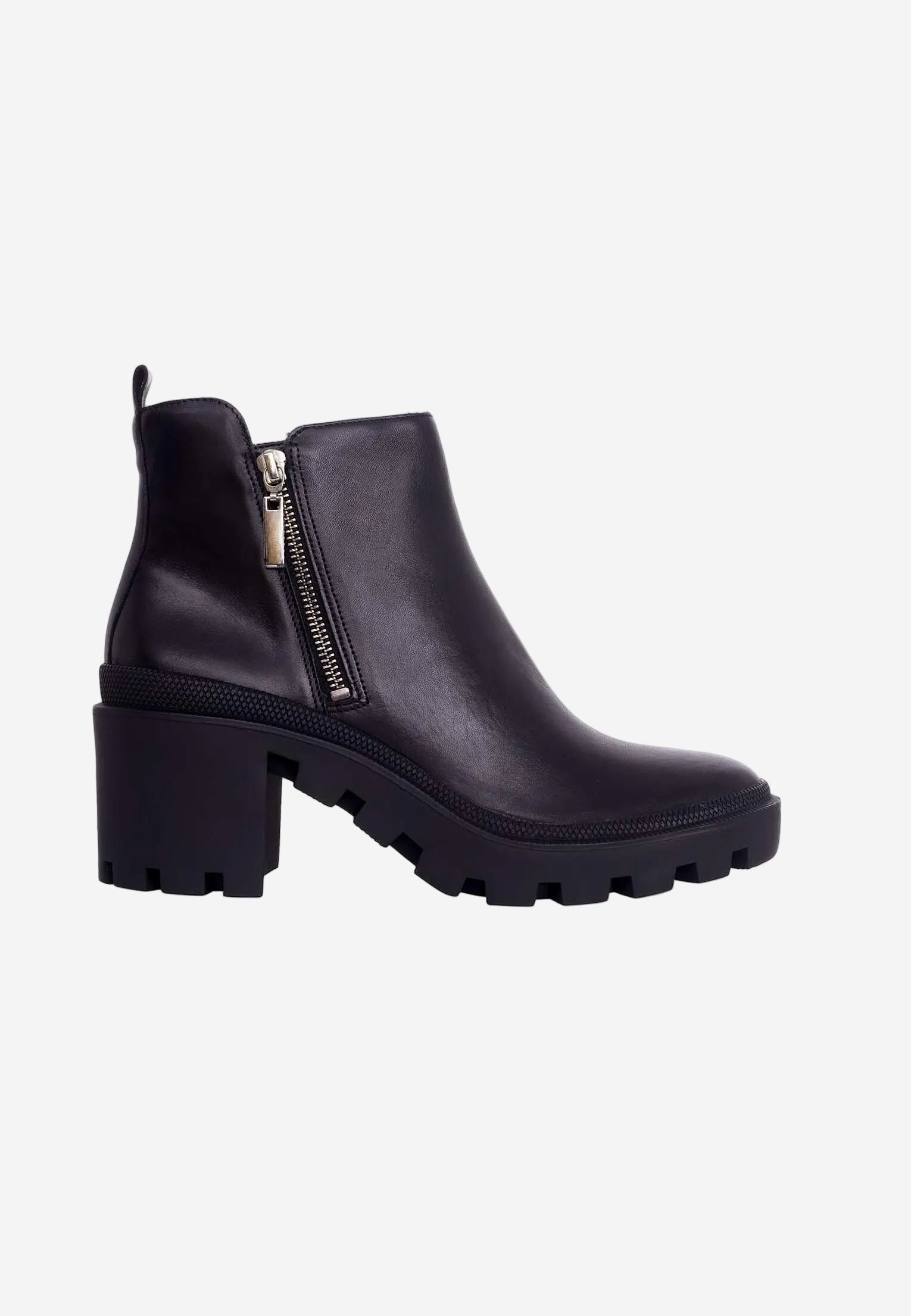 Black Goat Leather Ankle Boots Sophora