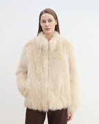 'Long Nocturne' Fox Fur Retro Short Coat