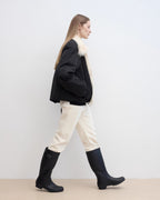 Fireladyfur Contrasting Fox Fur Collar Down Jacket 'Day and Night Rider'