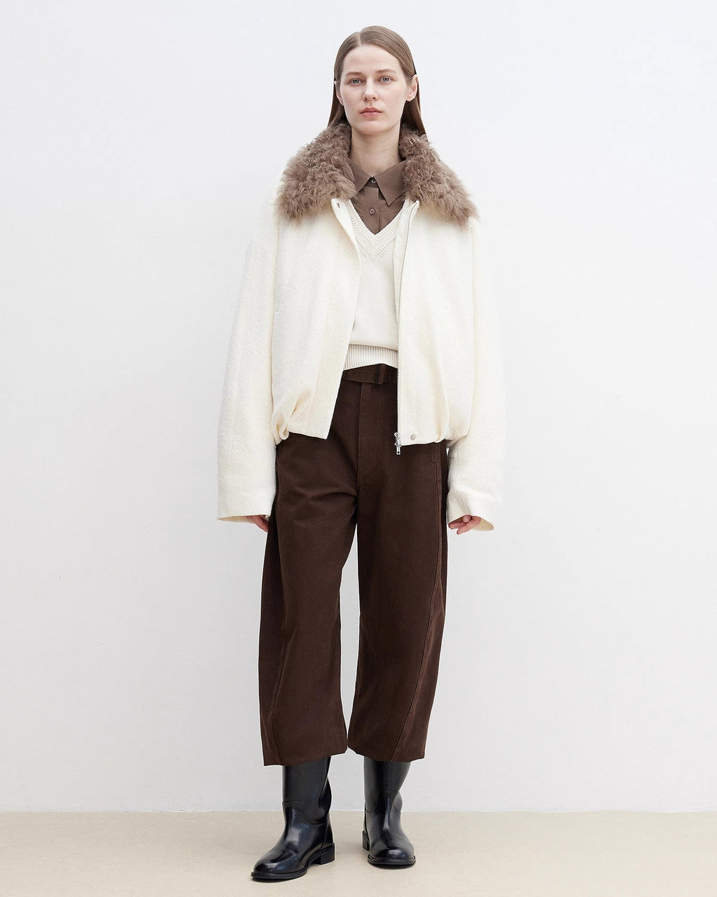 Fireladyfur Women's Parka with Tuscan Fur Collar & Removable Lining ‘Johnny’