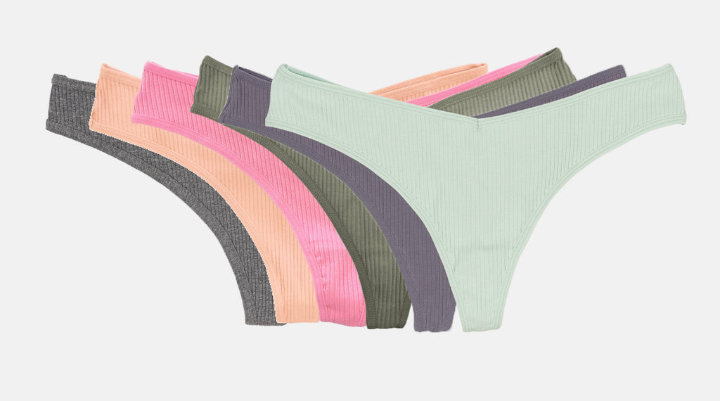 Cotton Rib Thong Surprise (XS-2X) | 6-Pack