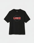 Luxe Teddy Oversized Vintage Red 'LUXE' Boxy Tee | 1022