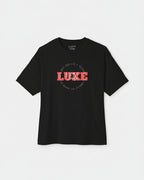 Luxe Teddy Oversized Vintage Red 'LUXE' Boxy Tee | 1022