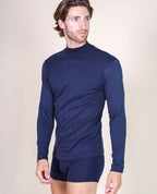 BASIC COTTON Free Spirit Brushed/Fleece Cotton Men's Turtleneck Jumper