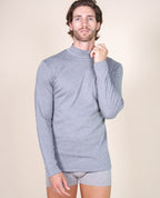 BASIC COTTON Free Spirit Brushed/Fleece Cotton Men's Turtleneck Jumper