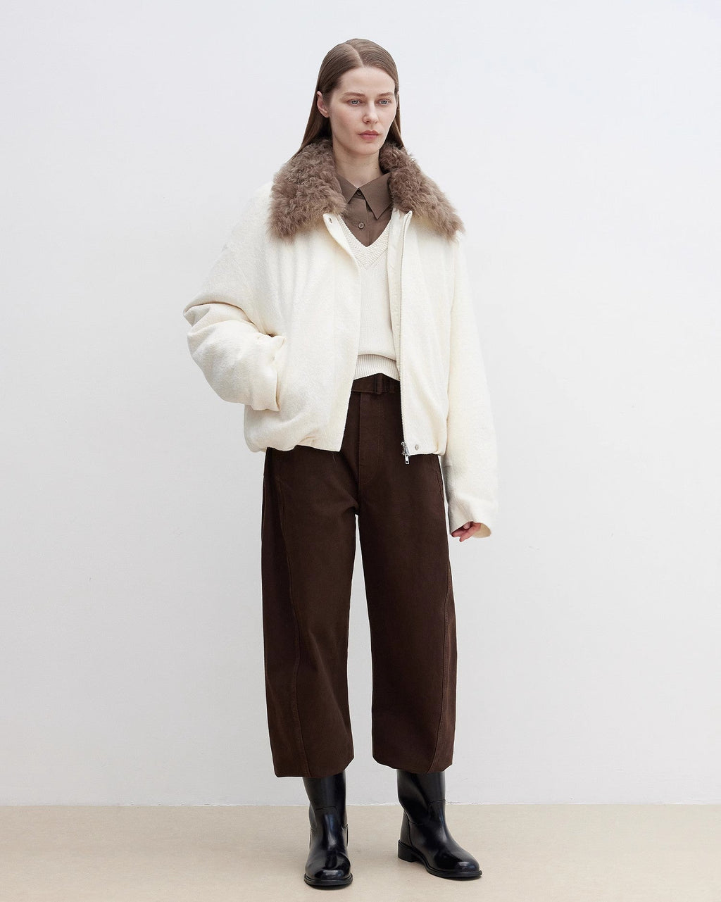 Fireladyfur Women's Parka with Tuscan Fur Collar & Removable Lining ‘Johnny’