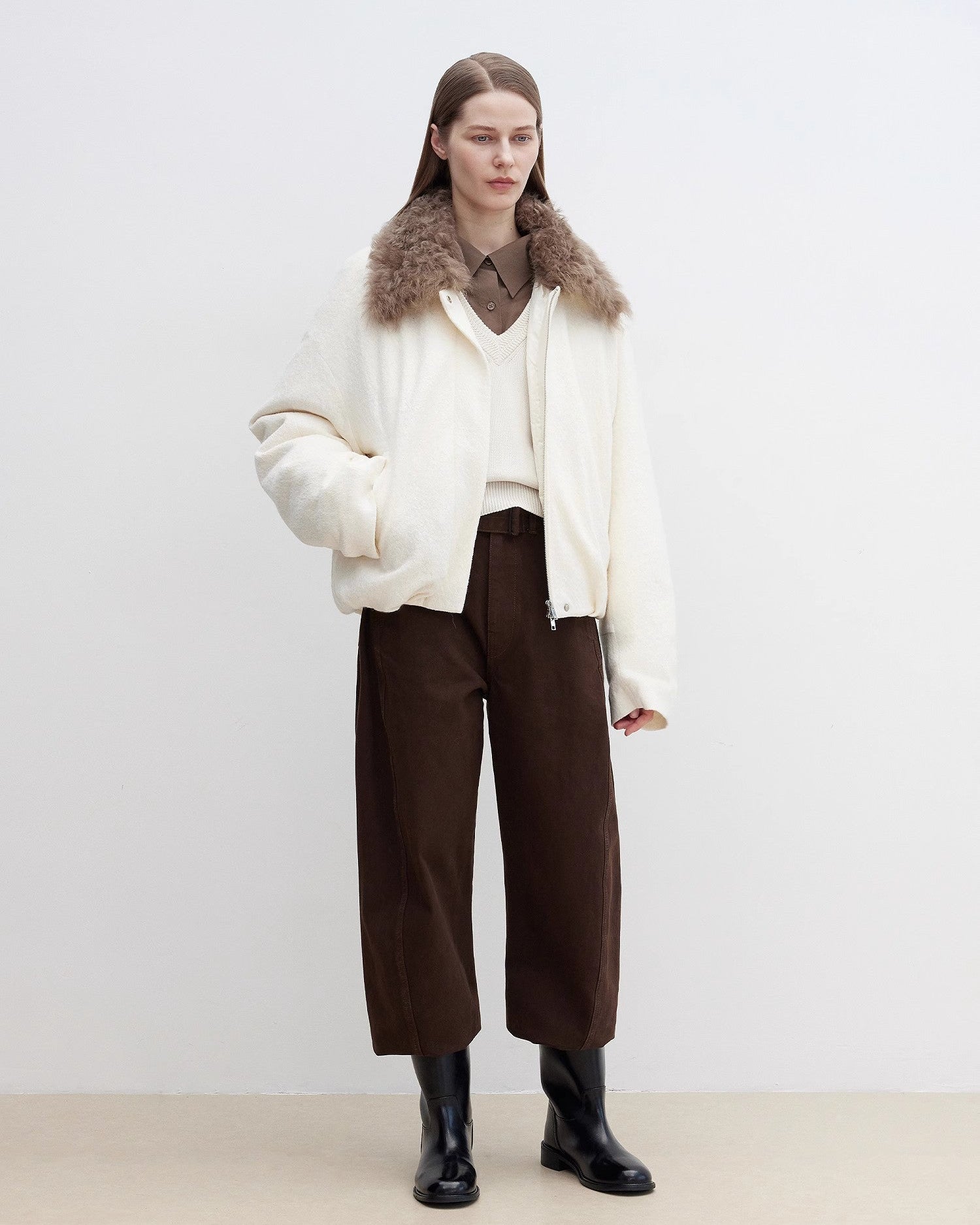 Fireladyfur Women's Parka with Tuscan Fur Collar & Removable Lining ‘Johnny’
