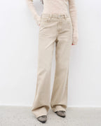 ‘Flare Mark’ Retro All-Season Slim Fit Versatile Washed Flared Jeans