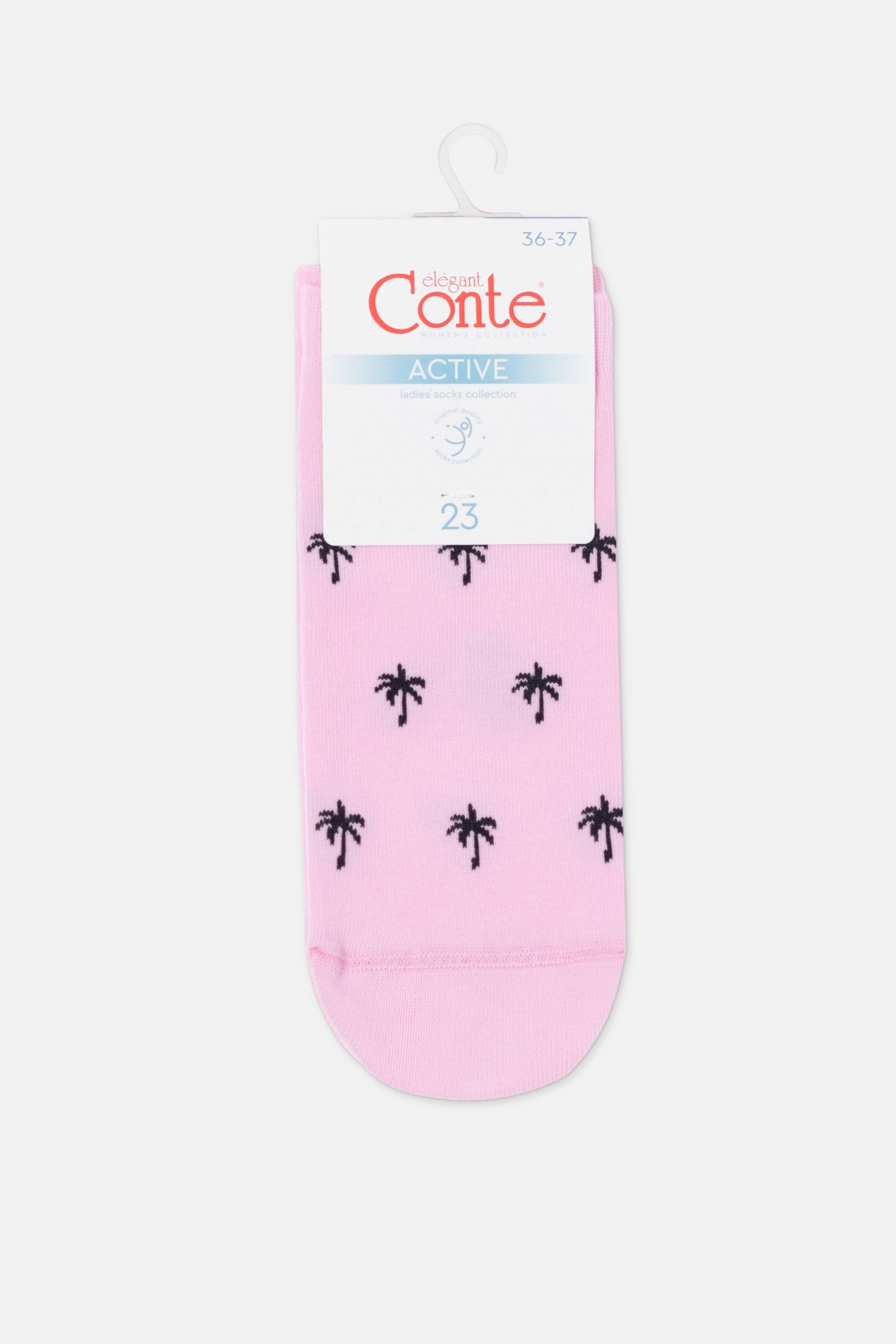 Cotton Ankle Socks Conte Active Palm Trees 589
